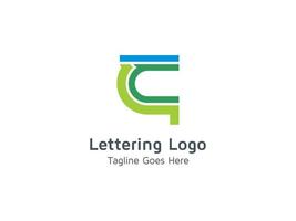 modelos de design de logotipo de vetor de tipografia abstrata letra c pro grátis