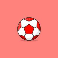 ilustração de ícone de estilo de desenho animado de futebol vetor