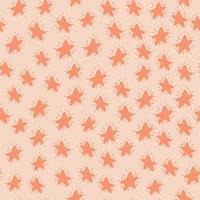 padrão sem emenda aleatório com pequenas silhuetas rosa de estrelas. fundo pastel. impressão abstrata dos desenhos animados. vetor