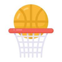 um design de ícone do jogo de basquete, vetor editável