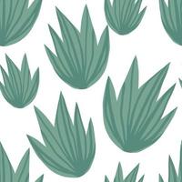 padrão sem emenda de folhas verdes tropicais simples. design de verão para tecido vetor