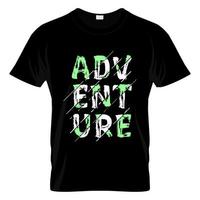 vetor de design de camiseta de aventura