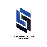 vetor de modelo de logotipo da empresa símbolo s