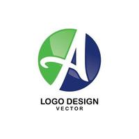 um vetor de design de logotipo de empresa de símbolo