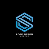 elemento de design de ícone de logotipo de símbolo de letra s vetor