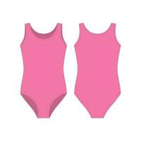 corpos rosa usam para meninas isoladas no fundo branco. body feminino. vetor