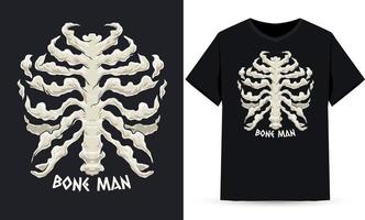 bone man é adequado para serigrafia vetor