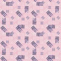 padrão sem emenda de linha de traço geométrico no fundo rosa. papel de parede sem fim de formas de linha decorativa vetor