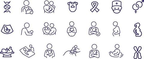 design de design de vetor de ícones de maternidade
