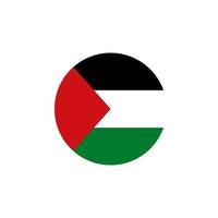 bandeira nacional da Palestina, cores oficiais e proporção corretamente. ilustração vetorial. design simples e plano para web ou aplicativo móvel. vetor