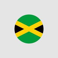 bandeira nacional da jamaica, cores oficiais e proporção corretamente. ilustração vetorial. eps10. vetor