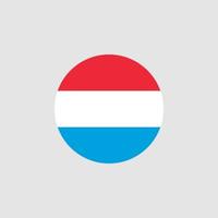 bandeira nacional do Luxemburgo, cores oficiais e proporções correctas. ilustração vetorial. eps10. vetor