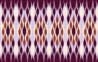 padrão ikat sem costura roxo abstrato étnico em estilo tribal, folclórico e asiático. impressão de ornamento de arte geométrica asteca. design para tapete, papel de parede, roupas, embrulho, tecido, capa. vetor