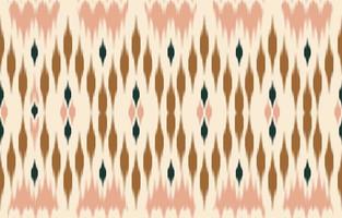 arte ikat abstrata étnica marrom. sem costura padrão em bordados tribais, folclóricos, bonito estilo mexicano. impressão de ornamento de arte geométrica asteca. design para tapete, papel de parede, roupas, embrulho, tecido, capa. vetor