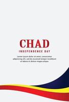 Feliz Dia da Independência do Chade. modelo, plano de fundo. ilustração vetorial vetor