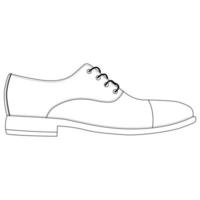 sapatos masculinos isolados. ícones de sapatos de temporada de homem masculino. vetor