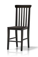 cadeira de madeira realista 3d de vetor. isolado no fundo branco. vetor