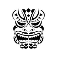 desenho vetorial de totem. decoração da polinésia e havaí, fundo de arte folclórica tribal. vetor