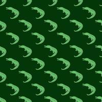 fundo de animais sem costura pattern.funny de crocodilos bonitos. vetor