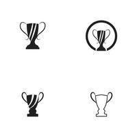 ícone de logotipo de vetor de troféu ícone de logotipo de troféu de campeões para modelo de logotipo de prêmio vencedor