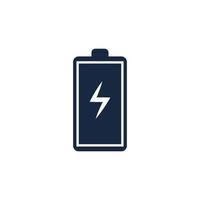 modelo de design de ilustração de vetor de ícone de logotipo de bateria de energia ícone de vetor de carregamento de bateria energia da bateria e logotipo de relâmpago de flash