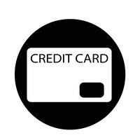 Ícone do cartão de crédito vetor