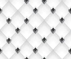 padrão geométrico sem costura com cubos tridimensionais. fundo ornamental de forma quadrada de mosaico abstrato. ornamento de diamante vetor