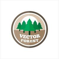 aventuras e expedições ao ar livre de logotipo simples em montanhas, florestas e natureza vetor