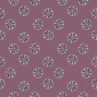vintage padrão sem emenda com elementos de fatias de frutas cítricas. estilo geométrico. fundo pálido rosa. impressão fresca. vetor