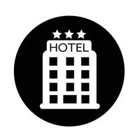 ícone do hotel vetor