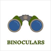 ícone de contorno binocular de viagem de observação de pássaros vetor