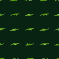 fundo de animais sem costura pattern.funny de crocodilos bonitos. vetor