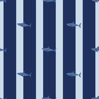 padrão sem emenda de tubarão branco em estilo escandinavo. fundo de animais marinhos. ilustração vetorial para têxteis engraçados de crianças. vetor