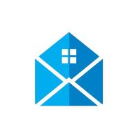 vetor de postagem, logotipo imobiliário