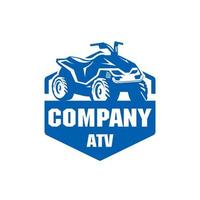 logotipo atv, logotipo de quadriciclo vetor