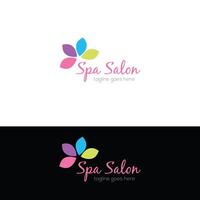 Design de logotipo de salão de beleza Spa vetor