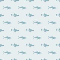 padrão sem emenda de tubarão-baleia em estilo escandinavo. fundo de animais marinhos. ilustração vetorial para têxteis engraçados de crianças. vetor