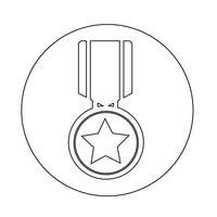 ícone de medalha vetor