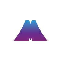 conceito de design moderno de logotipo de montanha vetor