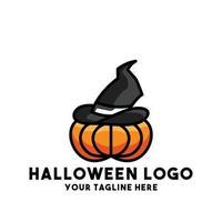 conceito moderno de design de logotipo de hallowen vetor