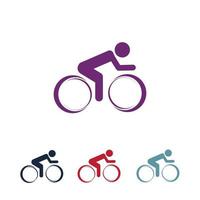 vetor de logotipo de bicicleta