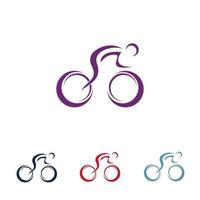 vetor de logotipo de bicicleta