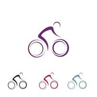 vetor de logotipo de bicicleta