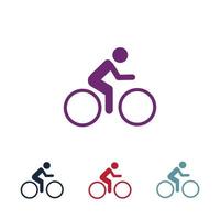 vetor de logotipo de bicicleta