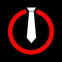 alternar com ilustração de símbolo de ícone de vetor de design de logotipo de gravata