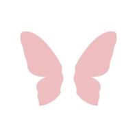 forma simples asas borboleta design de logotipo minimalista, símbolo gráfico vetorial ilustração idéia criativa vetor