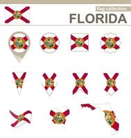 coleção de bandeiras da Flórida vetor