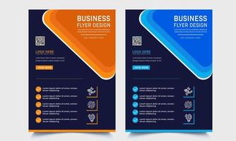 modelo de design de folheto de brochura de negócios a4. ilustração vetorial vetor