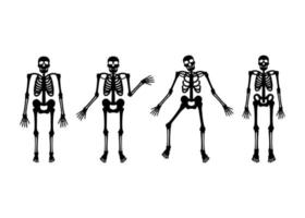vetor de modelo de design de ícone de esqueleto isolado