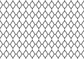 padrão sem emenda com fundo de cor preto e branco, padrão de desenho geométrico. ilustração vetorial. vetor